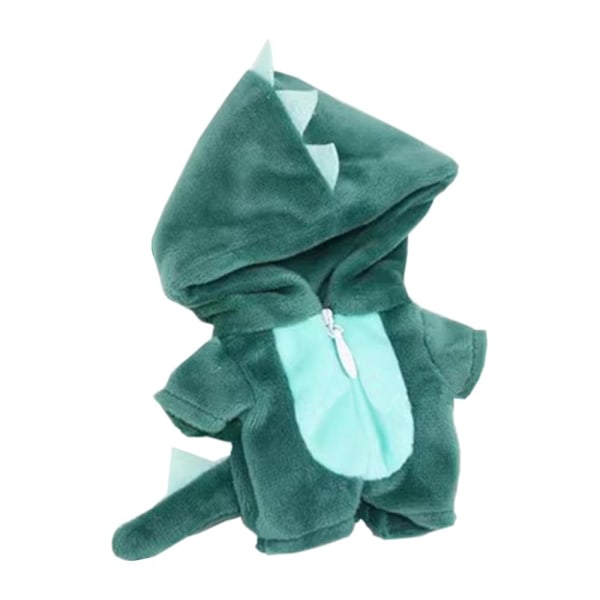 10 cm plysch docka kläder jul rådjur Dinosaur Shark Onesies Green