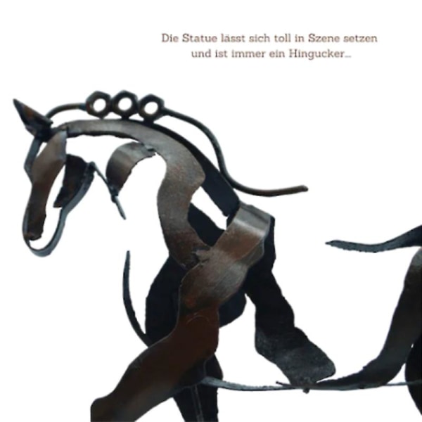 Häst Skulptur Metall Led Djur Skulptur Hem Restaurang Dekoration Inflyttningsfest Present qd best Dont Shine