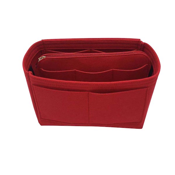2023 New Best Discount Travel Organizer Handväska Filtväska Tote Liner Handväska Påse Insats Dam 3 storlekar Red qd Red 26*13*16