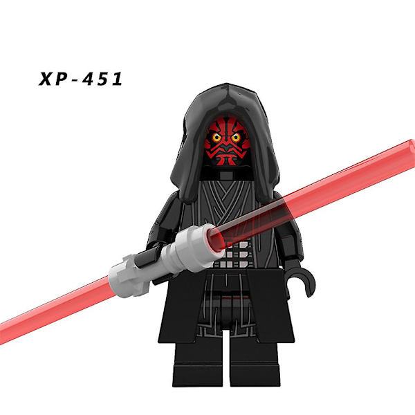 Kreativ Star Wars figur docka monterad byggsten Man docka modell barngåva Set Of 8