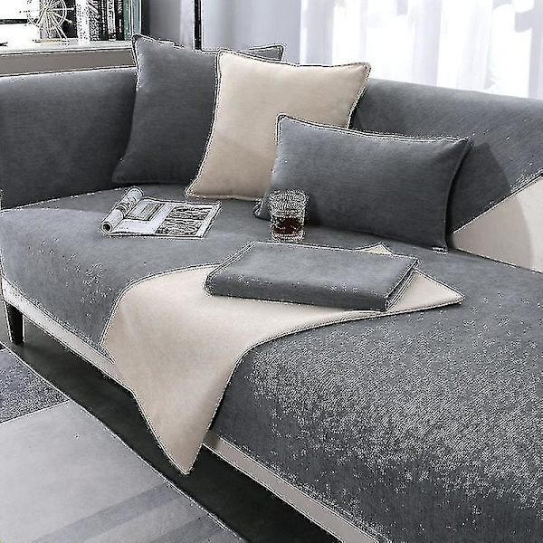 Halkfri Vintage Soffa Skyddssoffa Skyddsfilt Grey 90x160cm