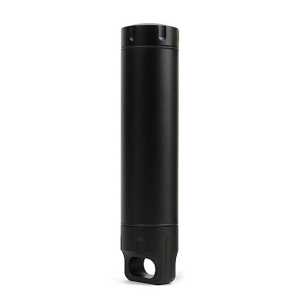 Bärbar vattentät kapseltätningsflaska aluminiumlegering utomhusöverlevnad pillerlåda multifunktionell behållare qd best Black