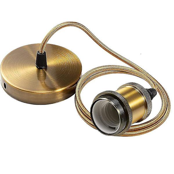 Lamphållare E27 Metalllampa Hänglampa Hållare Med Sladd 85cm Sladd Pendel Ljus Pendel Sladd Retro Pendel Lampa För Bar, Café, Hem, Hotell Och Bookst