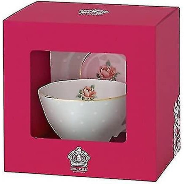 Polka Rose tekopp & fat set