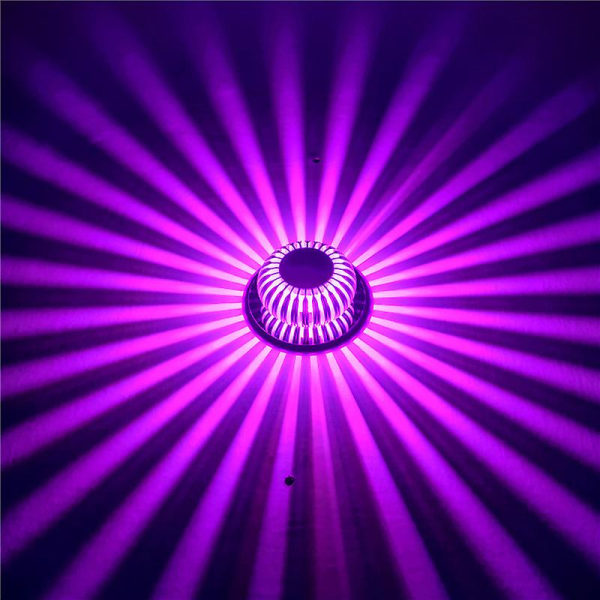 Solros Led Vägglampa Aluminium 3w Ac85-220v Powered Ytinstallation Interiörlampa För Hem Korridor Tak Hotel Deco Pink