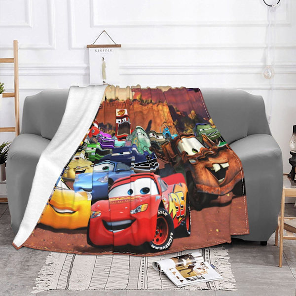 Pixar Cars Fleece Täcke För Soffa Eller Säng - Plysch Mysig Fuzzy Blanket 50&#34;X40&#34;, Super Soft Warm Throw Blankmnuavx582 40x30in 76x102cm