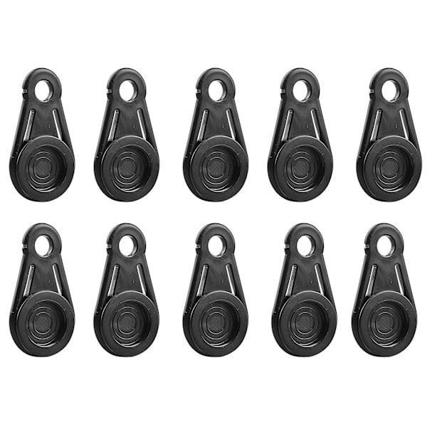 Utomhustält presenning Fästspänne Spårlöst och lättanvänt Tältfäste för campingtält Markiser Husvagnar qd best Curtain Buckle 10pcs