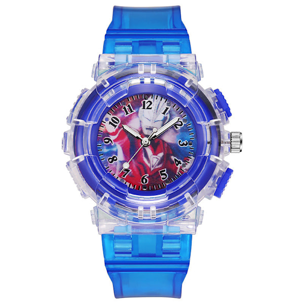 Barnklocka Watch Lysande Watch Elektronisk Watch LED watch qd Black Ultraman Geed