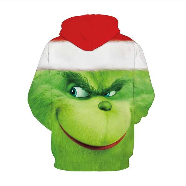 Jul Barn The Grinch 3d Print Pullover Luvtröja Pojkar Flickor Xmas Casual Huvtröja Topp qd best C 11-12 Years