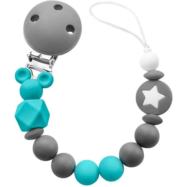 Snuttband, Baby Snuttband, Matkvalitet Silikon, Barn Teething qd