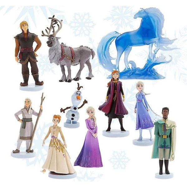 Frozen 10 st/ set Elsa Anna Princess Olaf PVC Action Figur Modell Leksak pack by bag