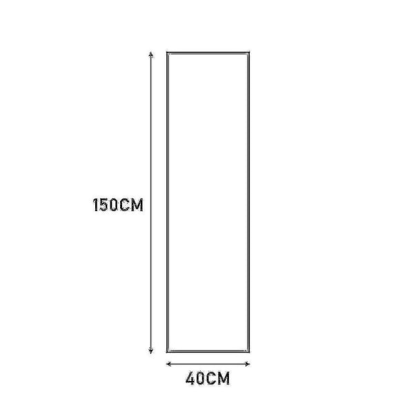 150 cm Svart Slim Frame Fristående väggmonterad spegel