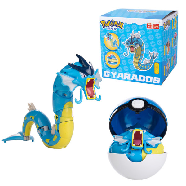 Mewtwo Toy Set Pikachu Charmander Lunala Scroll Action Figure Barnleksaker qd best Gyarados+Pokeball