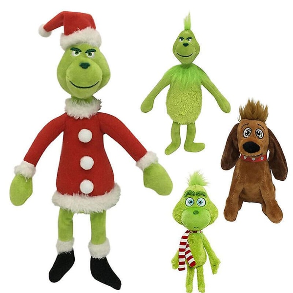 Christmas Grinch Plysch Doll Mjuk leksak fylld Teddy Baby Kids Xmas Gift Söt Grinch