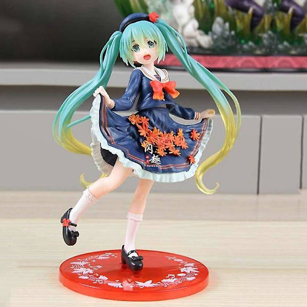 20 cm Anime Hatsune Miku Figurer Puss i stövlar i Fairytale Wonderland Actionfigurer PVC Collection Modell Leksaker Ornament Presenter 19cm without box