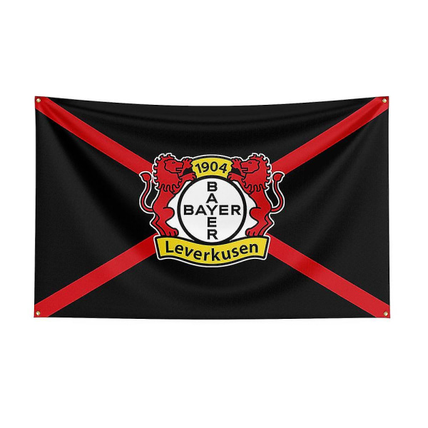 Born Pretty 3x5 Bayer 04 Leverkusen Flag Polyester printed Racing Sport Banner för dekoration D 120 x 180cm