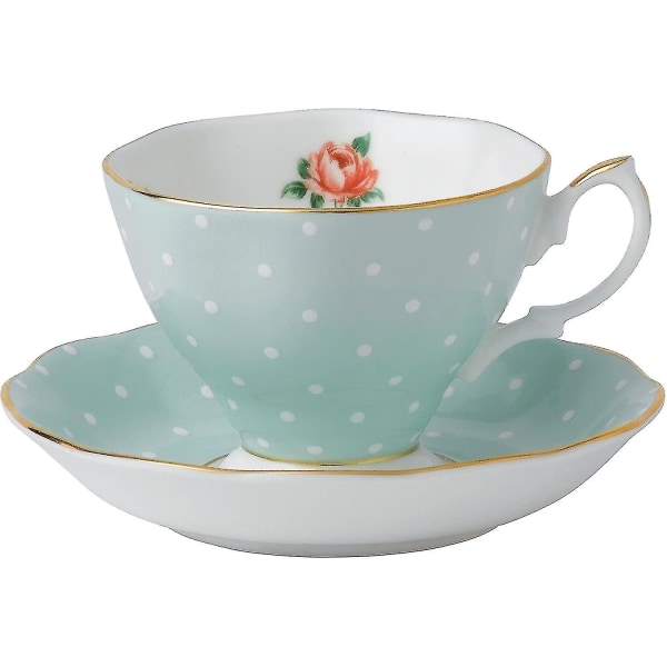 Polka Rose tekopp & fat set