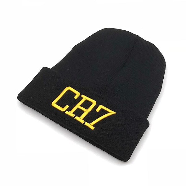 Cr7 Beanies Stickad cap Vinterkepsar Skullies Bonnet Cristiano Ronaldo Vintermössor För Herr Dam Mössa Utomhussport Varm Cap 2018 qd bäst black 2