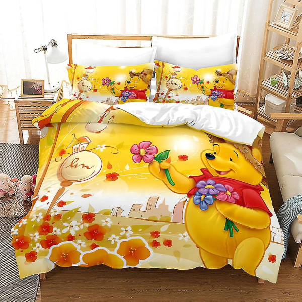 Nalle Puh Tredelad Set Sängkläder qd best D 220*240cm three-piece set