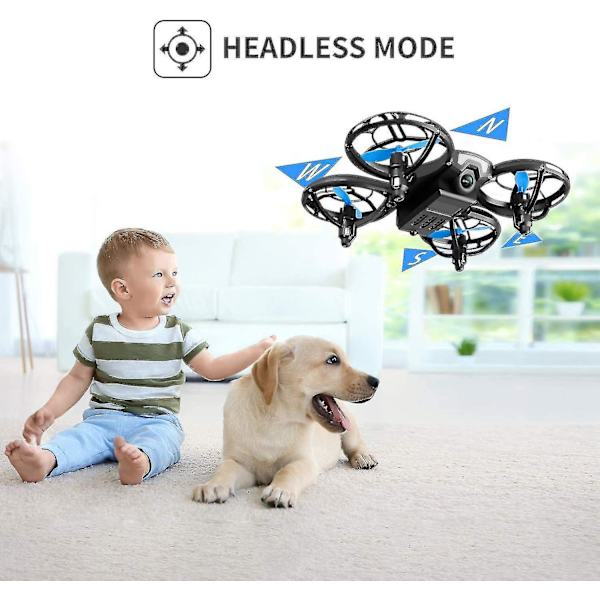 Mini Drone för barn Handmanövrerad Rc Quadcopter med 3 batterier Längre flygtid, höjdhållning, huvudlöst läge, kasta Go, 3d Flip-hy