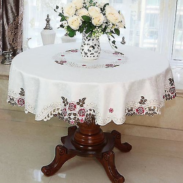 Ny spetsduk Pastoral Rund Duk Matbordsdukar Hem 6258 85cm Round