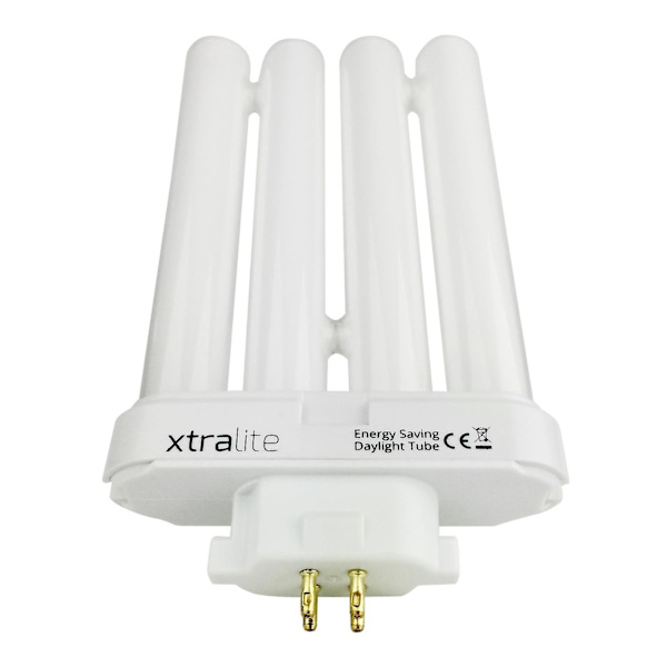 Xtralite 27w dagsljusbyte för läslampor med hög vision, 4-stifts GX10Q-4 Quad Tube (6500k) White Single Pack