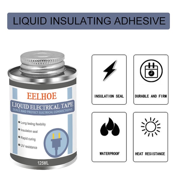 Vätskeisolering Eltejp Tube Pasta Vattentät Anti-uv Snabbtorkande white 50ml