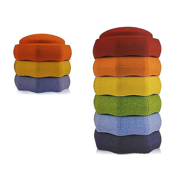 Barn Balansleksak Stepping Stones Staplingsstenar Utomhus Inomhus Rolig Sensorytoy qd bäst Purple