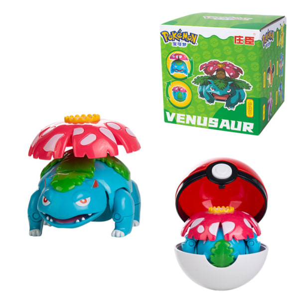 Mewtwo Toy Set Pikachu Charmander Lunala Scroll Action Figure Barnleksaker qd best Bulbasaur+Elf Ball