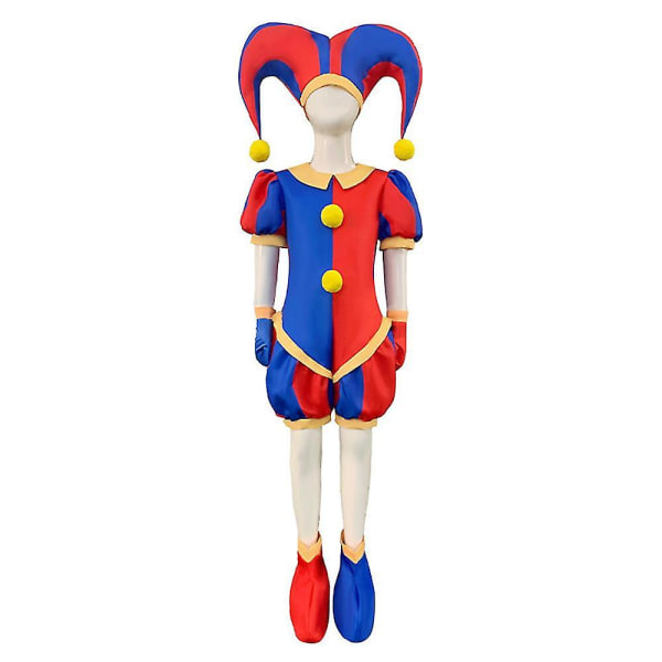 Barn Pomni kostym Jumpsuit Cosplay Födelsedag Carnival Halloween Party Q8 120