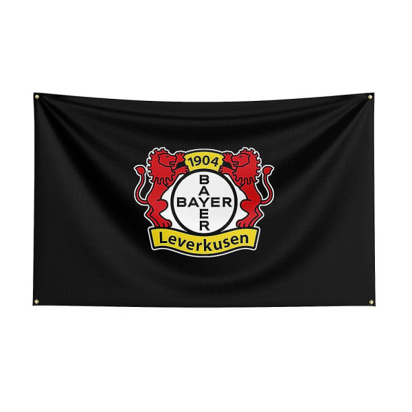 Born Pretty 3x5 Bayer 04 Leverkusen Flag Polyester printed Racing Sport Banner för dekoration F 90 x 150cm