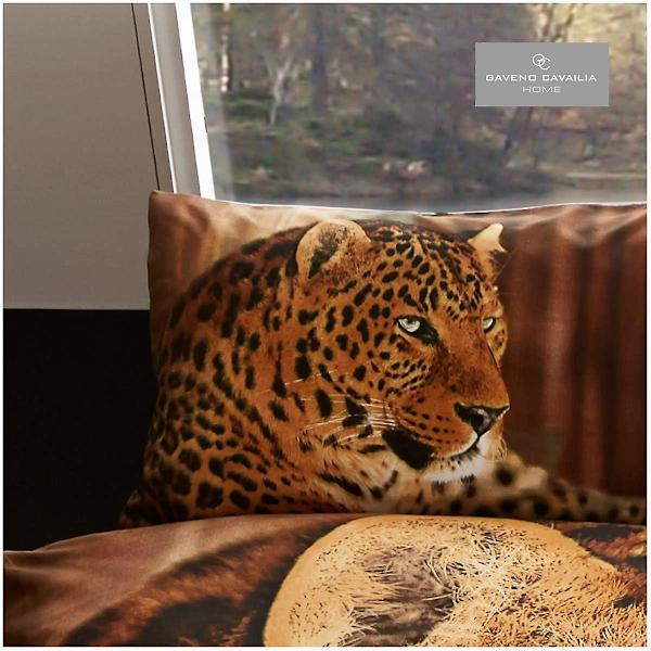 Cover, 3d-sängkläder påslakan, cover med örngott, Bull Dog, 3d Leopard Spots Double