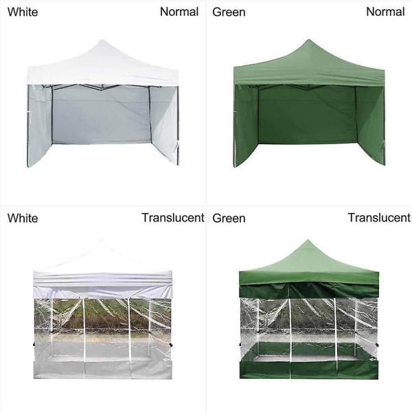 Festtält Vikbart vattentätt utomhus regntyg-Vit 12M translucent（3*2m）