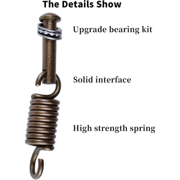 Hammock Chair Ultimate Hanging Kit - Ägg Hammock Chair Spring Pin Plug Hardware- 500lb Hängmatta Stol Hängningssats för att hänga korgstolar Hängmatta och