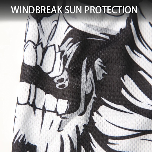 Skull Men Balaclava Ski Mask Cycling Caps Snowboard Face Cover Motorcycle Bicycle Helmet Hood Bandana Scarf Breathable Windproof qd