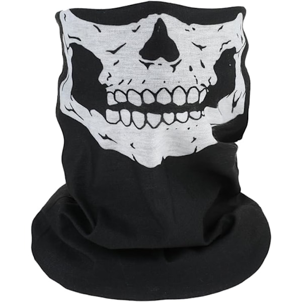 Hals Skelett Mask Ansikts Balaclava Solskydd Täcka Motorcykel Skydd Från UV Halva Masker Arbeta Huvudduk Kylning Värmare Fiske Skidåkning Arbetare Män
