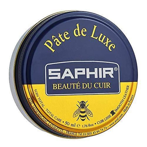 Saphir Beaute du Cuir Luxury Wax Paste Skokräm, Högglans, 50ml 06 Navy Blue 50ml