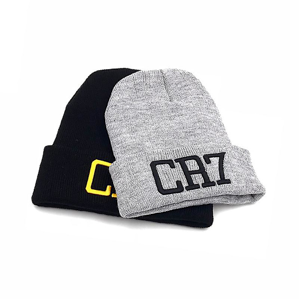 Cr7 Beanies Stickad cap Vinterkepsar Skullies Bonnet Cristiano Ronaldo Vintermössor För Herr Dam Mössa Utomhussport Varm Cap 2018 qd bäst black 2