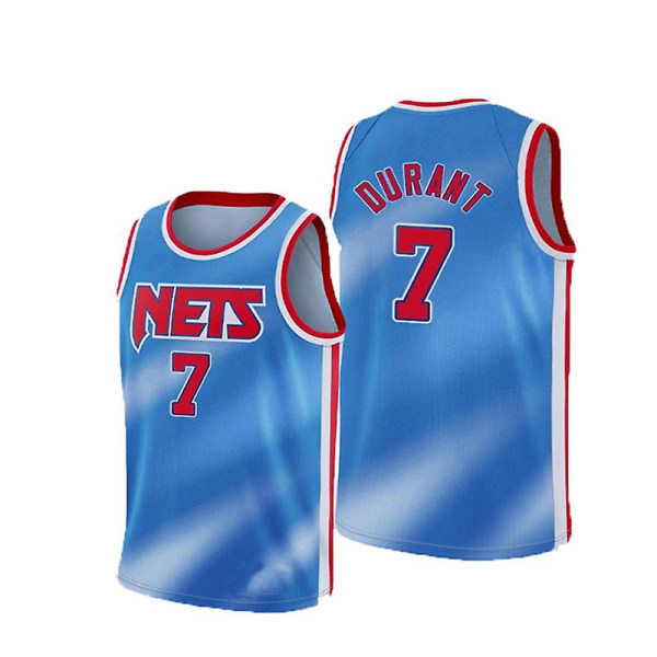 New Season Brooklyn Nets No.7 Kevin Durant Baskettröja qd bäst M