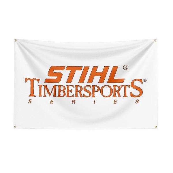 3x5ft Stihl Timbersports Series Flagga Polyester Digital Printing Banner för inredning J0483 120 x 180cm