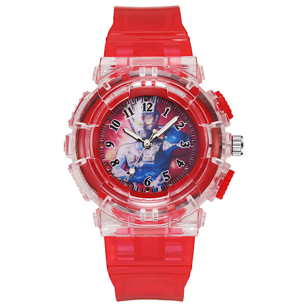 Barnklocka Watch Lysande Watch Elektronisk Watch LED watch qd Red Ultraman Geed