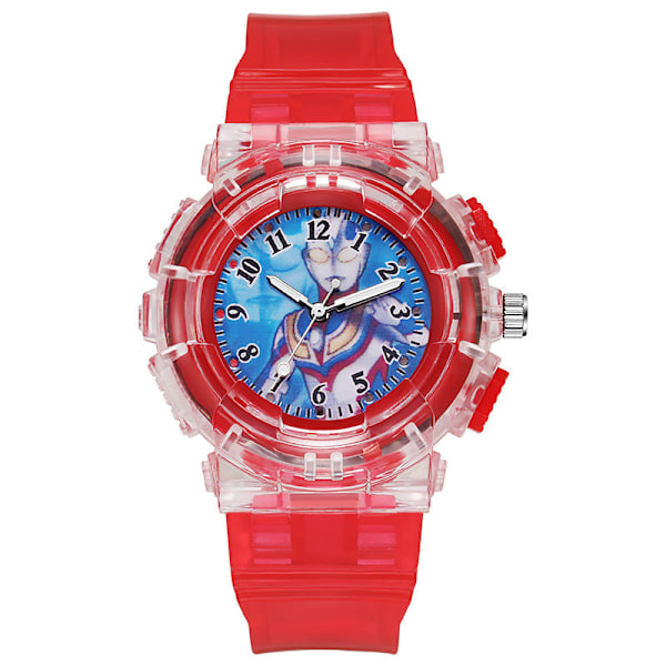Barnklocka Watch Lysande Watch Elektronisk Watch LED watch qd Black Ultraman Geed