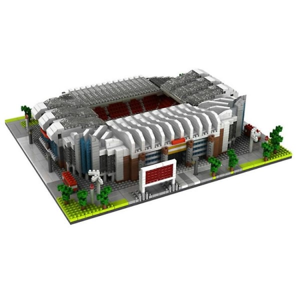 Små partikelbyggstenar monterade World Building Model Pusselleksak San Siro Football Stadium