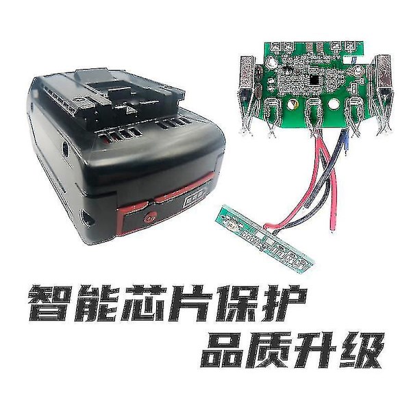 18v6.0a uppladdningsbart litiumjonbatteri för Bosch 18v 6ah power 6000mah bärbar ersättning Bat609 indikatorlampa 2pcs