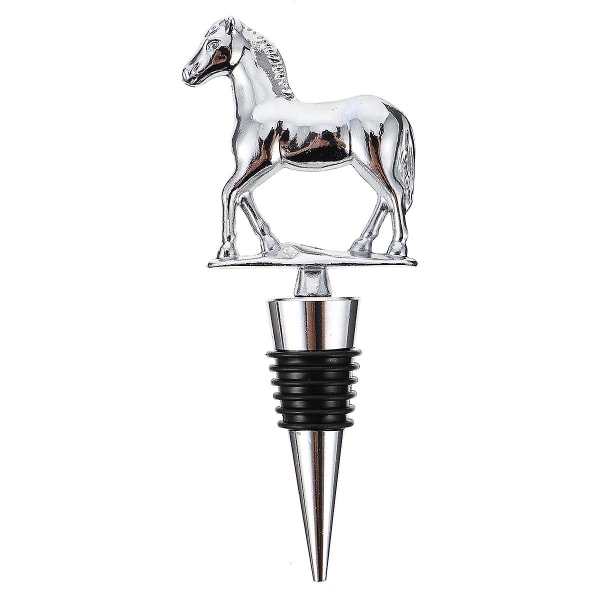 Hästdesign Flaskpropp Vinflaskpropp Wine Saver Pump Wine Saver Kork Vinflaska Toppar Silver 13.00X4.50X2.00CM