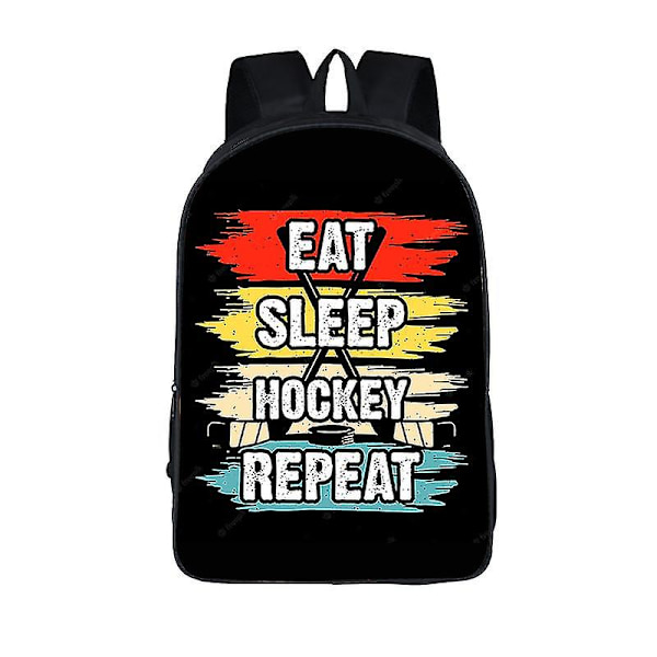 Ishockeyryggsäck Kvinnor Män Baseballspelare Bokväskor För Resor Barn Skolväska Laptop Ryggsäckar Barn Bokväskor Söt present 8