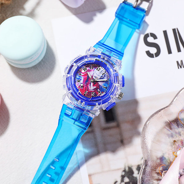 Barnklocka Watch Lysande Watch Elektronisk Watch LED watch qd Dark blue Ultraman Geed