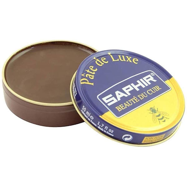 Saphir Beaute du Cuir Luxury Wax Paste Skokräm, Högglans, 50ml Medium Brown 50ml