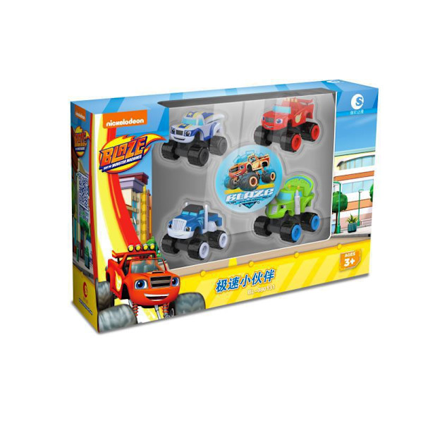 Blaze Monster Machines Anime Figur Tecknad Plast/legering Deformerad Bil Action Figur Modell Barn Leksaker Barn Födelsedagspresenter - Action Figurer qd best speed buddy