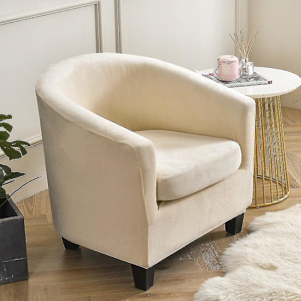 Cover Stol Sofföverdrag Vardagsrum Stol Säte Slipcover Cream
